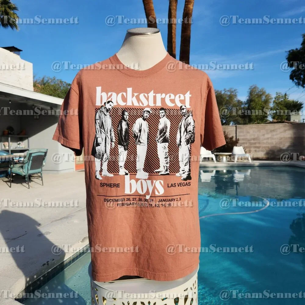 SALE - 2026 Backstreet Boys Orange Sphere Shirt // Into the Millennium Las Vegas - Picture 3 of 5
